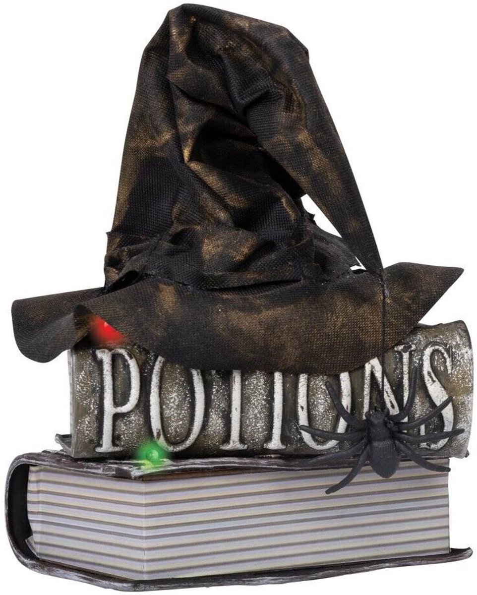 Sprekende Heksenhoed met Beweging, Geluid en Licht 30cm